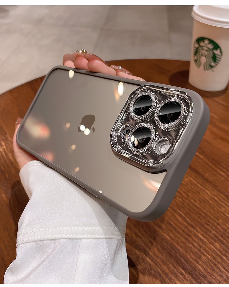 Phone Glitter Protection Case Lens