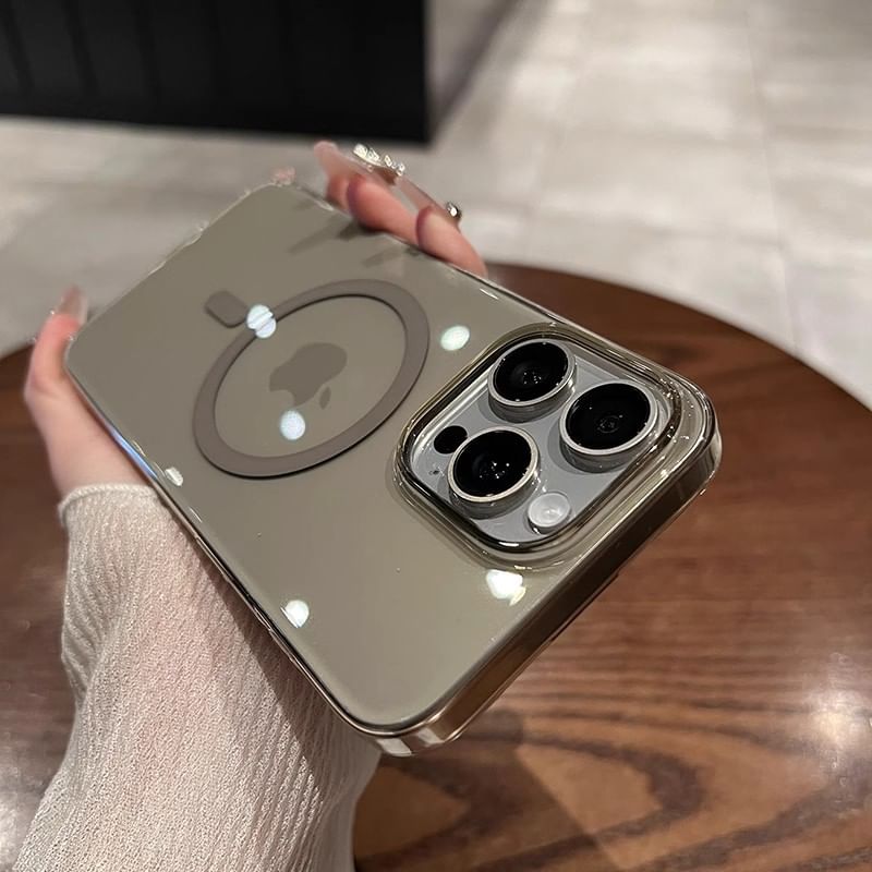 Transparent MagSafe) Phone with Case (Compatible Magnetic