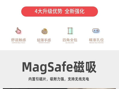 Transparent MagSafe) Phone with Case (Compatible Magnetic