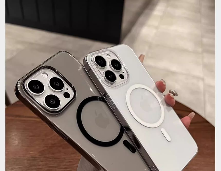 Transparent MagSafe) Phone with Case (Compatible Magnetic