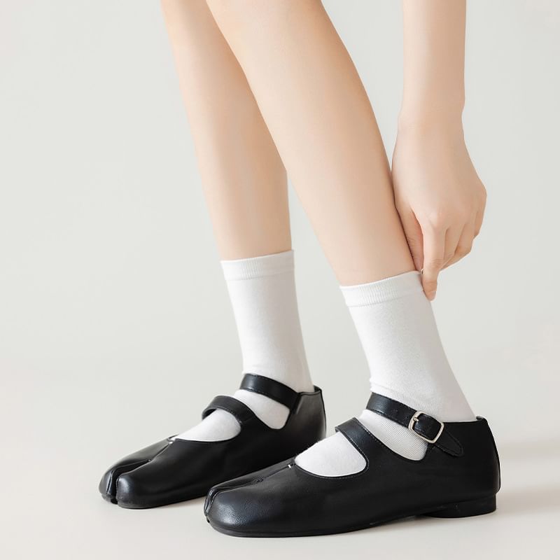 Plain Split Toe Socks