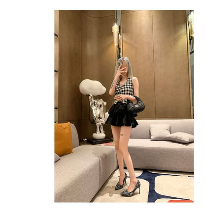 Pointed Floral Toe Stiletto Pumps Print