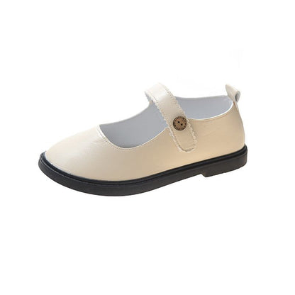 Jane Plain Mary Faux Leather Flats