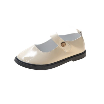 Jane Plain Mary Faux Leather Flats