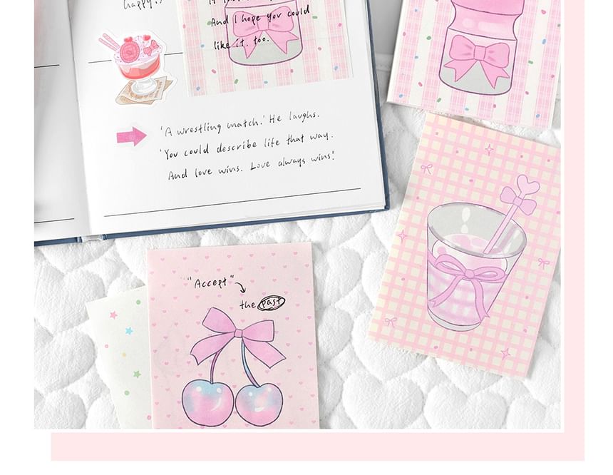 Drinks Diary Background Decorative Paper