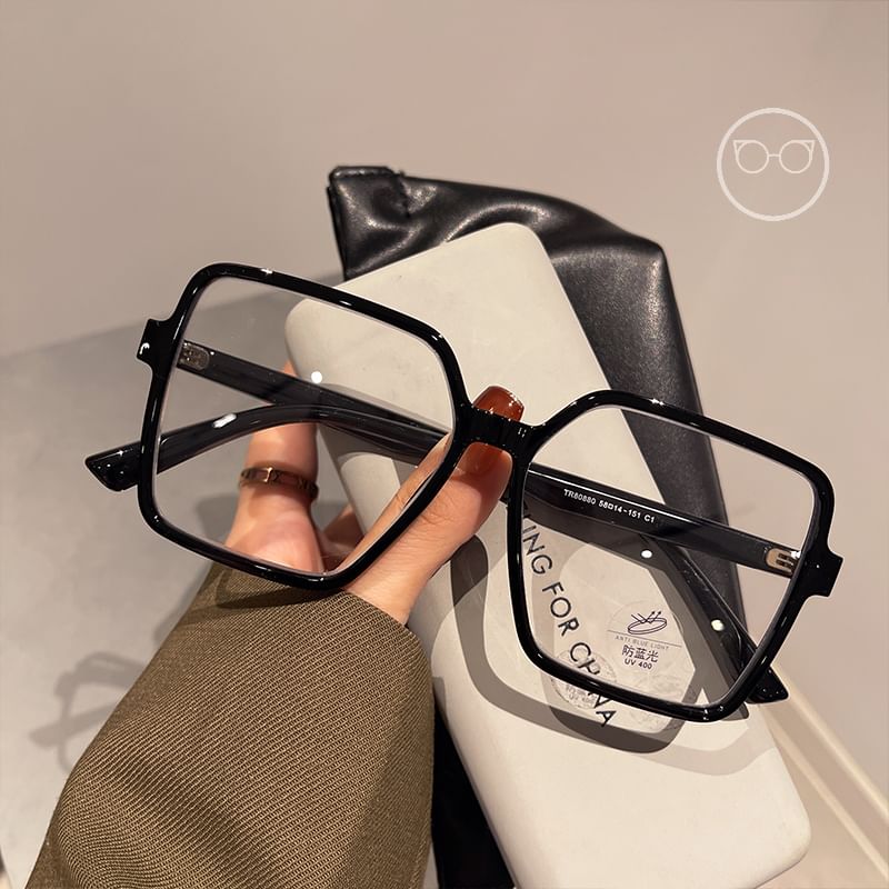 Blue Square Glasses Light Blocking