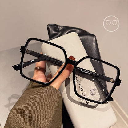 Blue Square Glasses Light Blocking