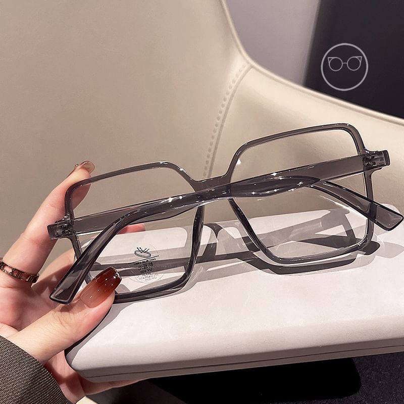 Blue Square Glasses Light Blocking