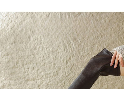 Faux Over-The-Knee Leather Boots Platform