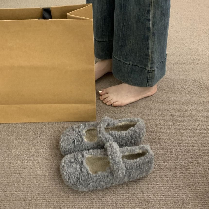 Furry Shoes Mary Plain Jane