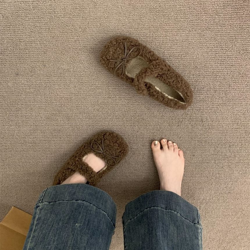 Furry Shoes Mary Plain Jane