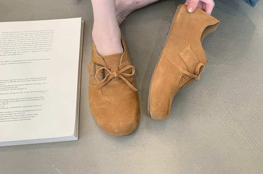 Shoes Velvet Lace-Up