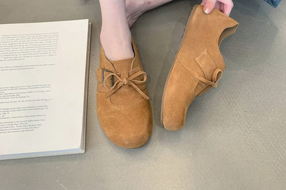 Shoes Velvet Lace-Up