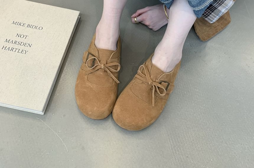 Shoes Velvet Lace-Up