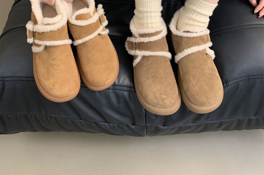 Buckled Ankle Boots Snow