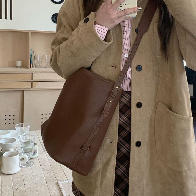 Leather Crossbody Pouch Bag Faux With