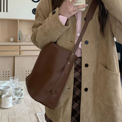 Leather Crossbody Pouch Bag Faux With