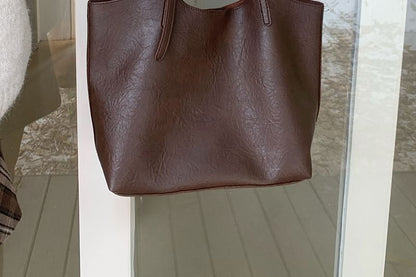 Tote Pouch Leather Bag Faux With