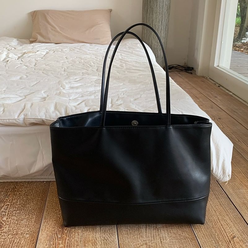 Leather Tote Bag Faux