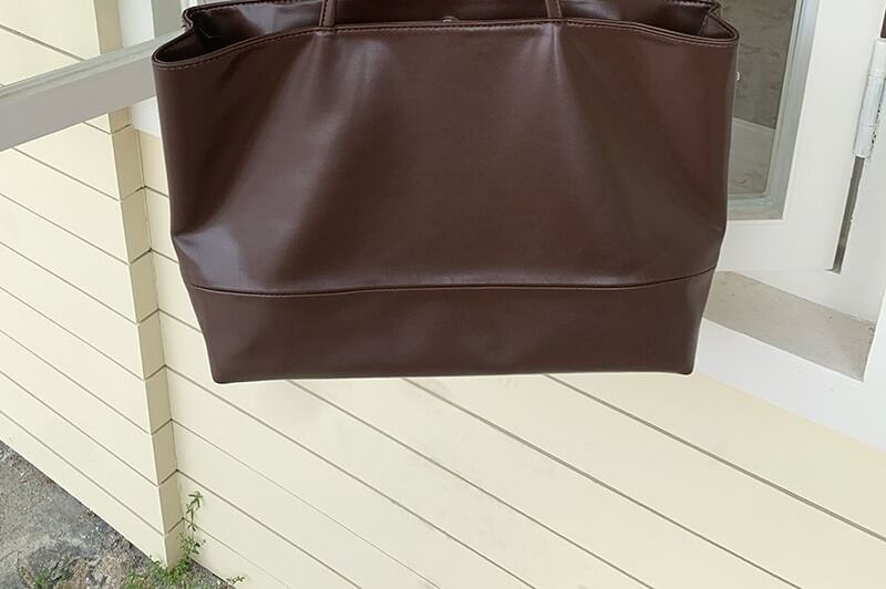 Leather Tote Bag Faux