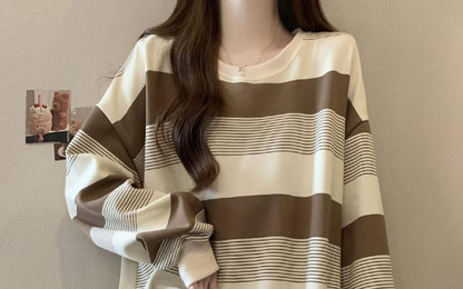 Crewneck Striped Sweater