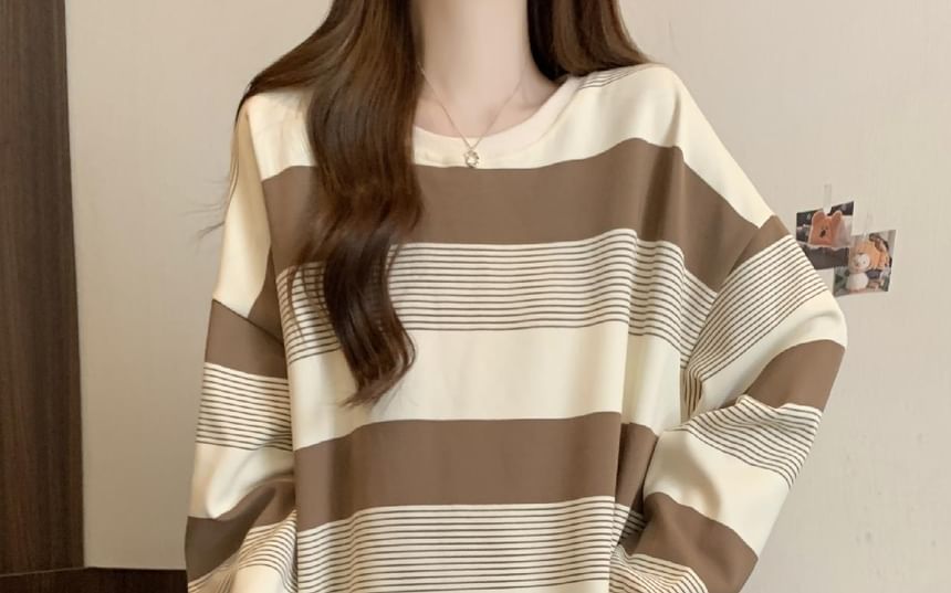 Crewneck Striped Sweater