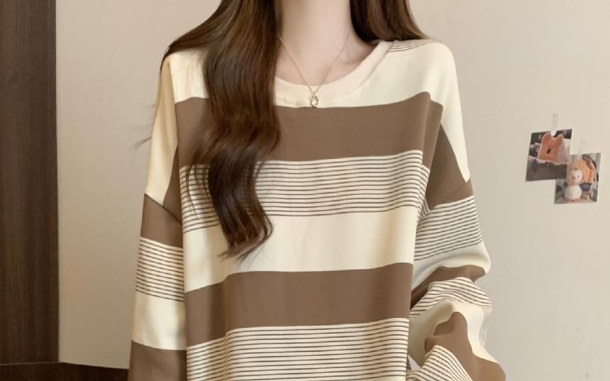 Crewneck Striped Sweater