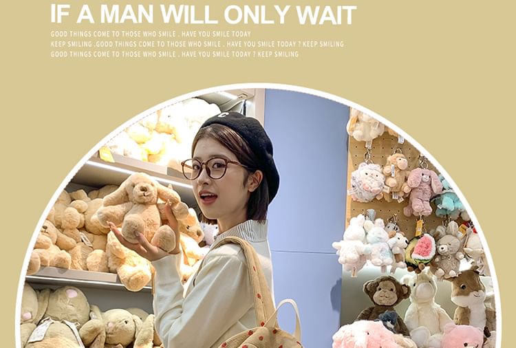 Multi-Pocket Strawberry Backpack Print