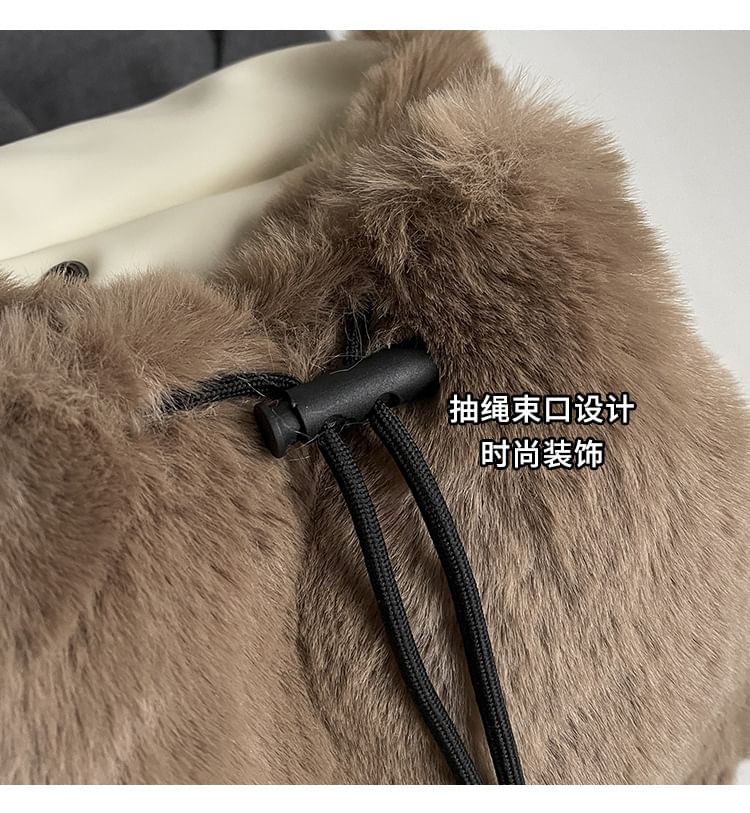 Flap Bag / Set Charm Fluffy Backpack