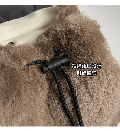 Flap Bag / Set Charm Fluffy Backpack