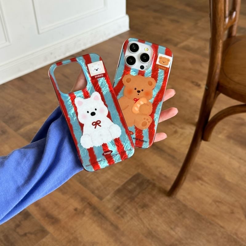 Striped Animal Case Phone