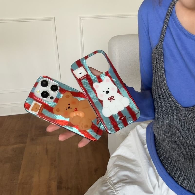 Striped Animal Case Phone