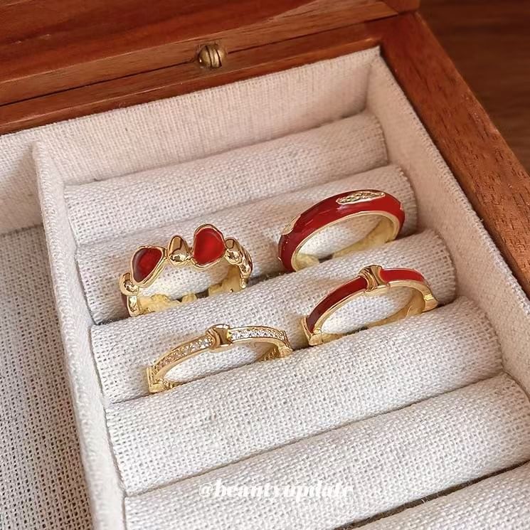 Open Ring Rhinestone Geometry /