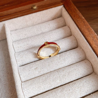 Open Ring Rhinestone Geometry /