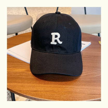 Plain Embroidered Baseball Cap / Lettering