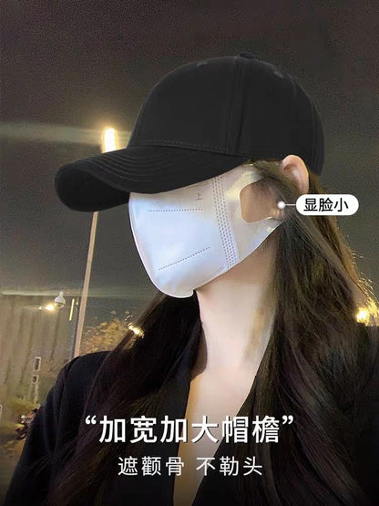 Print / Lettering Plain Baseball Washed Cap