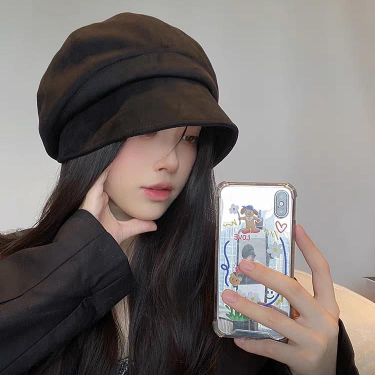 / Beanie Plain Newsboy Cap