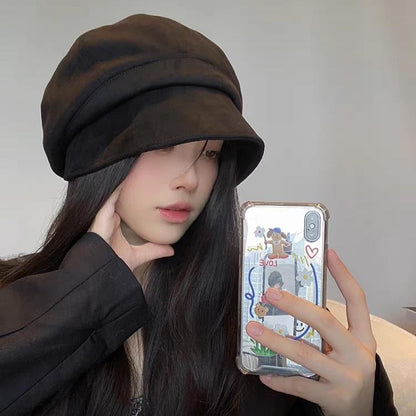 / Beanie Plain Newsboy Cap