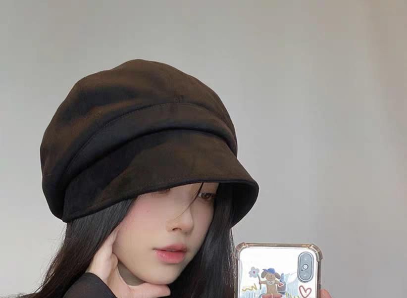 / Beanie Plain Newsboy Cap