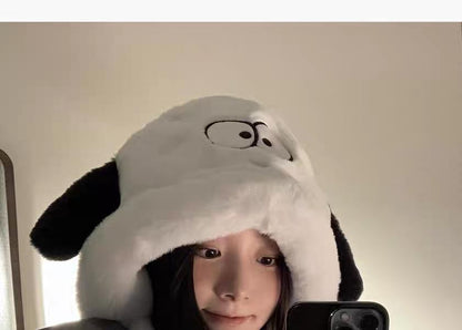 Fluffy Bear Hat Dog / Ear Bow