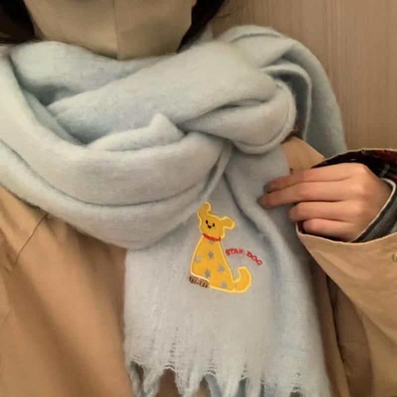 Dog Scarf / Plaid Applique