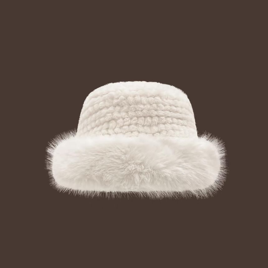 Hat Plain Fluffy Panel / Bucket
