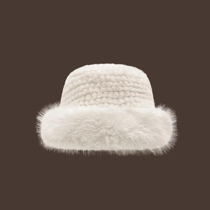 Hat Plain Fluffy Panel / Bucket