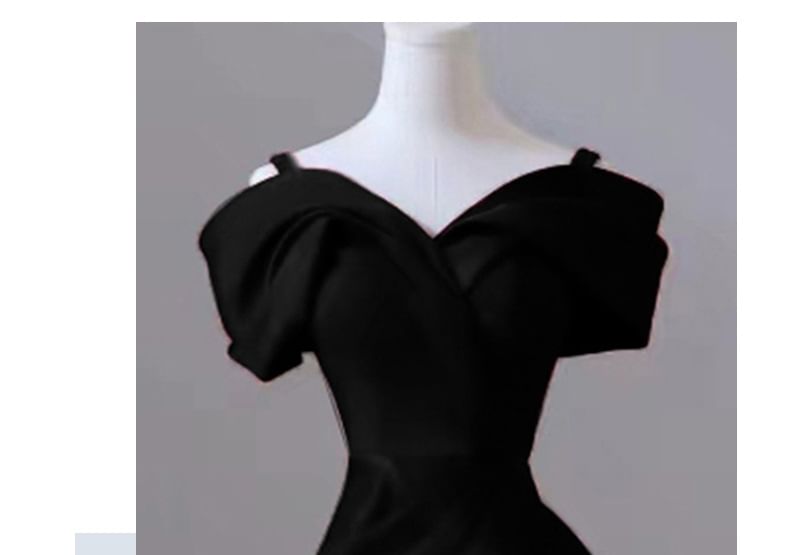 Gown Plain Mermaid Cold-Shoulder Evening