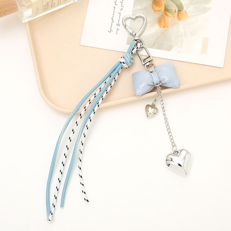 Padded Phone Knotted Bow Charm
