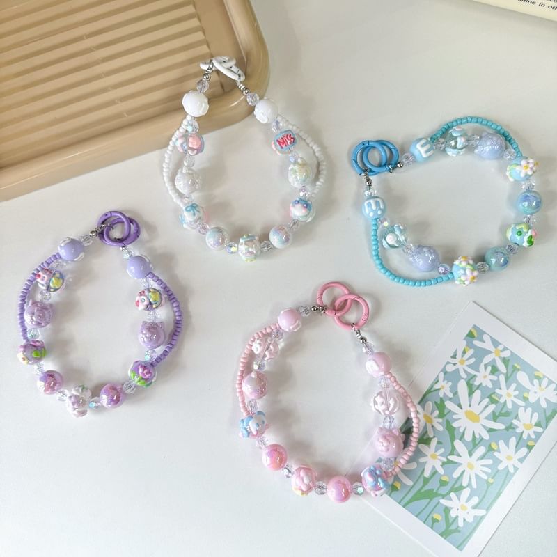 Strap Phone Bead Layered