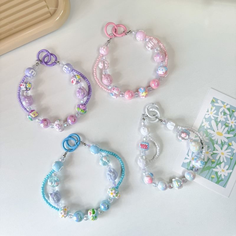 Strap Phone Bead Layered