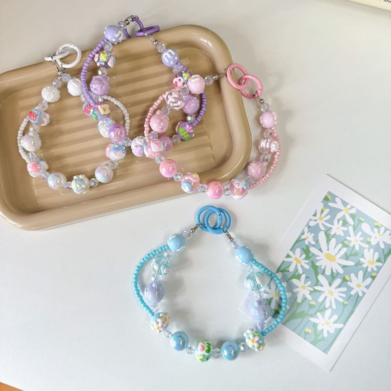 Strap Phone Bead Layered