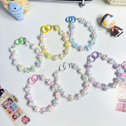 Bead Phone Strap Cartoon