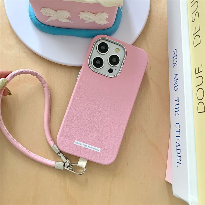 Plain Faux Phone Case Leather